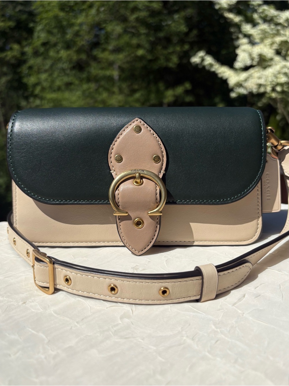 COACH Beat Crossbody Clutch In Colorblock With Upgraded Beat Chain C2617